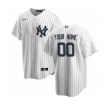 Men's New York Yankees Home 2020 Baseball Custom Cool Base Jersey - White Navy