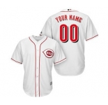 Men's Cincinnati Reds Customized White Cool Base Custom Baseball Baseball Jersey