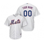 Men's New York Mets Customized White Royal Home Cool Base Custom Baseball Baseball Jersey