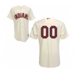 Baseball Cleveland Indians Cream Men Custom Jerseys