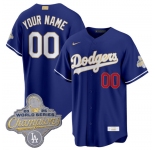 Men's Los Angeles Dodgers ACTIVE PLAYER Custom Royal 2026 Alternate Gold Collection Stadium Stitched Baseball Jersey