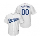 Men's Los Angeles Dodgers Customized White Home Cool Base Custom Baseball Baseball Jersey