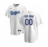 Men's Los Angeles Dodgers Home 2020 Baseball Custom Cool Base Jersey - White