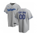 Men's Los Angeles Dodgers Road 2020 Baseball Custom Cool Base Jersey - Gray