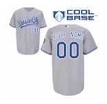 Kansas City Royals Personalized custom Grey Cool Base Jersey