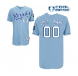 Kansas City Royals Personalized custom Light Blue Cool Base Jersey1