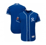 Men's Kansas City Royals Customized Majestic Royal 2018 Spring Training Flex Base Team Jersey