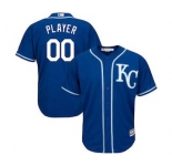 Men's Kansas City Royals Customized Royal Cool Base Custom Baseball Baseball Jersey