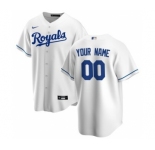 Men's Kansas City Royals Home 2020 Baseball Custom Cool Base Jersey - White