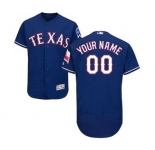 Men's Texas Rangers Customized Alternate Royal Flex Base Custom Baseball Baseball Jersey