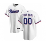 Men's Texas Rangers Home 2020 Baseball Custom Cool Base Jersey - White