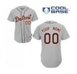 Detroit Tigers Personalized custom Grey Jersey