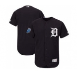 Men's Detroit Tigers Customized Majestic Navy 2018 Spring Training Flex Base Team Jersey