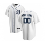 Men's Detroit Tigers Home 2020 Baseball Custom Cool Base Jersey - White