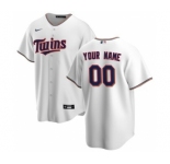 Men's Minnesota Twins Home 2020 Baseball Custom Cool Base Jersey - White