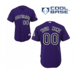 Colorado Rockies Personalized custom Purple Baseball Jersey