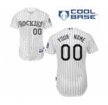 Colorado Rockies Personalized custom White Baseball Jersey