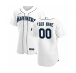 Men's Seattle Mariners 2020 Home Custom Flexbase Jersey - White