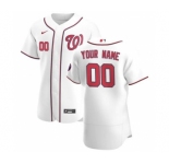 Men's Washington Nationals Custom White Home 2020 Authentic Player Baseball Jersey