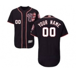 Men's Washington Nationals Customized Alternate Navy Flex Base Custom Baseball Baseball Jersey