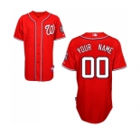 Washington Nationals Personalized Custom red Baseball Jersey
