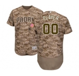 Men's San Diego Padres Customized Camo Alternate Flex Base Custom Baseball Baseball Jersey