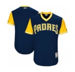 Men's San Diego Padres Customized Navy 2017 Little League World Series Players Weekend Jersey
