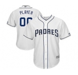 Men's San Diego Padres Customized White 2017 Cool Base Custom Baseball Baseball Jersey