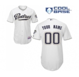 Padres Customized Authentic White Cool Base MLB Jersey