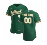 Men's Oakland Athletics 2020 Alternate Custom Flexbase Jersey - Kelly Green