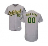 Men's Oakland Athletics Customized Road Gray Flex Base Custom Baseball Baseball Jersey