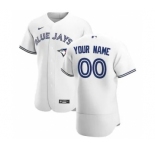 Men's Toronto Blue Jays 2020 Home Custom Flexbase Jersey - White