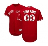 Men's Toronto Blue Jays Customized Scarlet 2017 Flex Base Custom Baseball Baseball Jersey