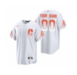 Men's San Francisco Giants ACTIVE PLAYER Custom White City Connect Cool Base Stitched Baseball Jersey