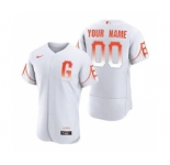 Men's San Francisco Giants ACTIVE PLAYER Custom White City Connect Flex Base Stitched Baseball Jersey
