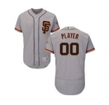 Men's San Francisco Giants Customized Alternate Gray Flex Base Custom Baseball Baseball Jersey