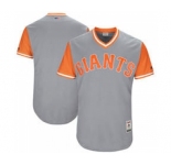 Men's San Francisco Giants Customized Gray 2017 Little League World Series Players Weekend Jersey