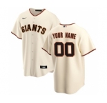 Men's San Francisco Giants Home 2020 Baseball Custom Cool Base Jersey - Cream