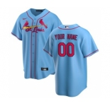 Men's St. Louis Cardinals Alternate 2020 Baseball Custom Cool Base Jersey - Light Blue