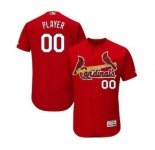 Men's St. Louis Cardinals Customized Fashion Scarlet Flex Base Custom Baseball Baseball Jersey