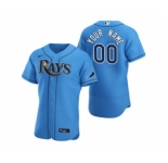 Men's Tampa Bay Rays Custom Light Blue Alternate 2020 Authentic Player Baseball Jersey