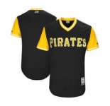 Men's Pittsburgh Pirates Customized Black 2017 Little League World Series Players Weekend Jersey