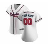 Women's Atlanta Braves 2020 Home Replica Custom Jersey - White