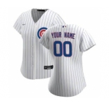 Women's Chicago Cubs 2020 Home Replica Custom Jersey - White Royal
