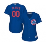 Women's Chicago Cubs Customized Royal Alternate Cool Base Custom Jersey