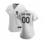 Women's Chicago White Sox 2020 Home Replica Custom Jersey - White Black
