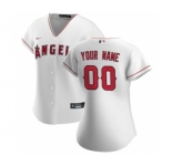 Women's Los Angeles Angels 2020 Home Replica Custom Jersey - White