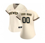 Women's Milwaukee Brewers 2020 Home Replica Custom Jersey - Cream