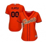 Women's San Francisco Giants Customized Orange Cool Base Alternate Jersey