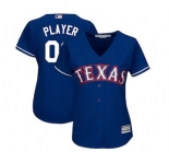 Women's Texas Rangers Customized Royal Alternate Cool Base Custom Jersey